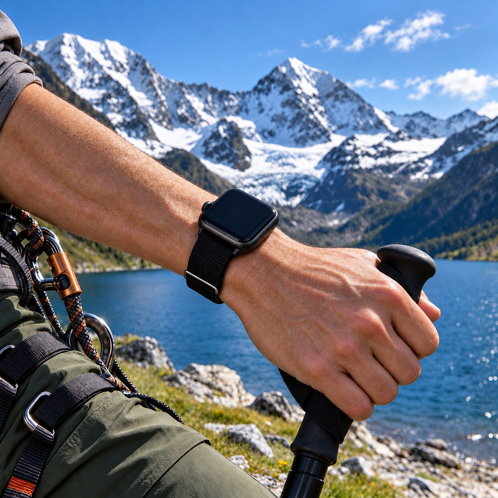 SYNCRBAND black hybrid band outdoor wrist styling