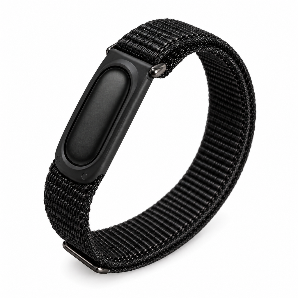 SYNCRBAND black nylon armband compatible with Fitbit Air; device not included