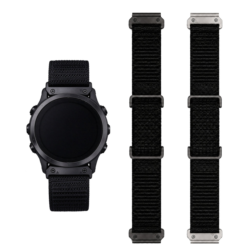 Garmin QuickFit 22/26mm and Fitbit Air hybrid nylon band, view 4; devices not included