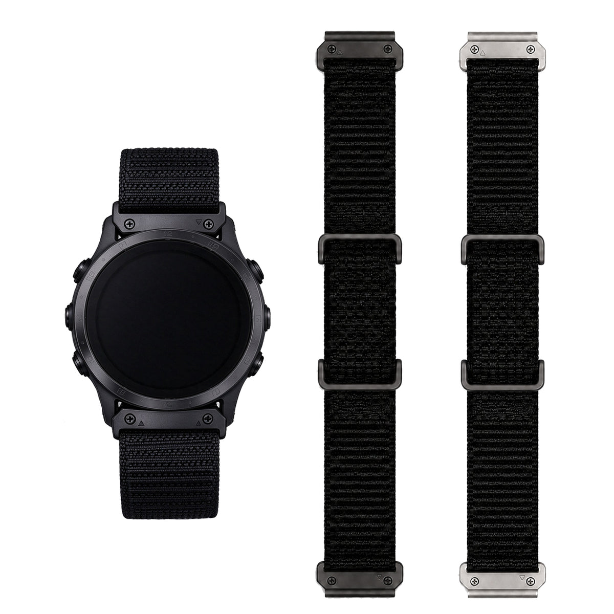 Garmin QuickFit 22/26mm and Fitbit Air hybrid nylon band, view 4; devices not included