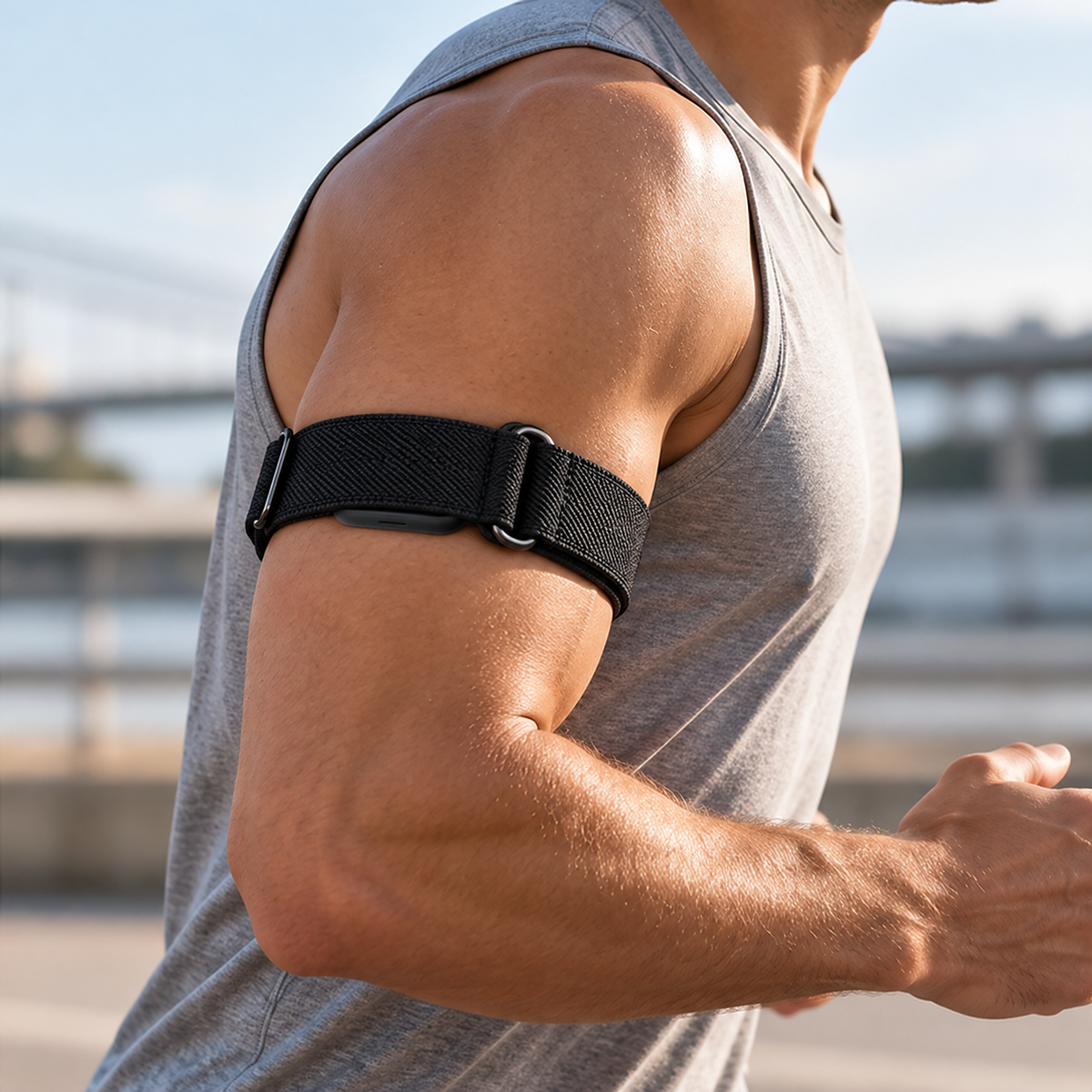 SYNCRBAND black elastic nylon armband for Hume 2.0 — view 6; device not included